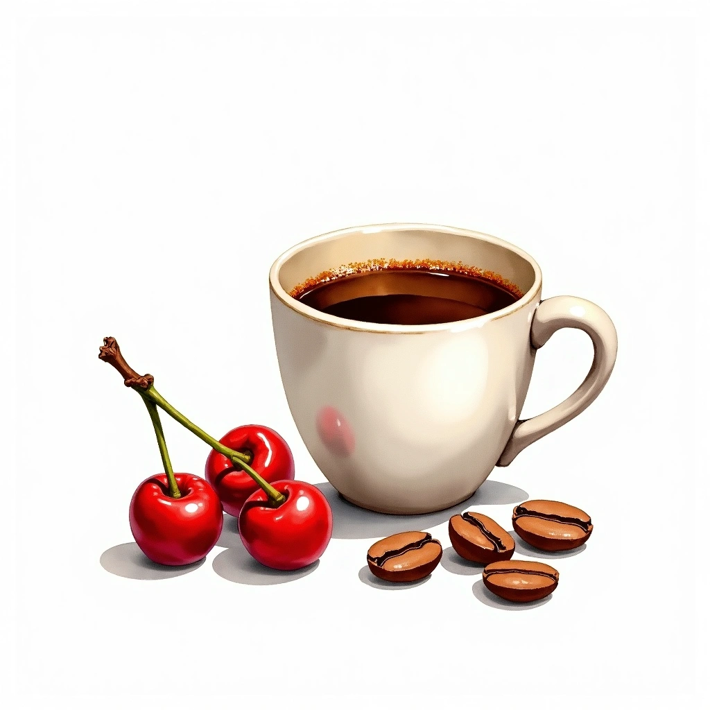 S795 Arabica variety — watercolor illustration