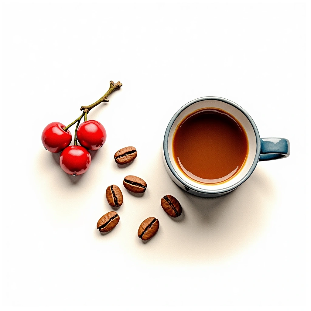 SL6 Arabica variety — watercolor illustration